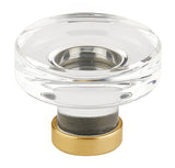 Emtek 86569US4 satin brass cabinet knob