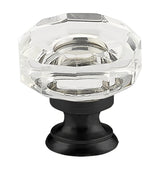 Emtek 86571US19 flat black cabinet knob