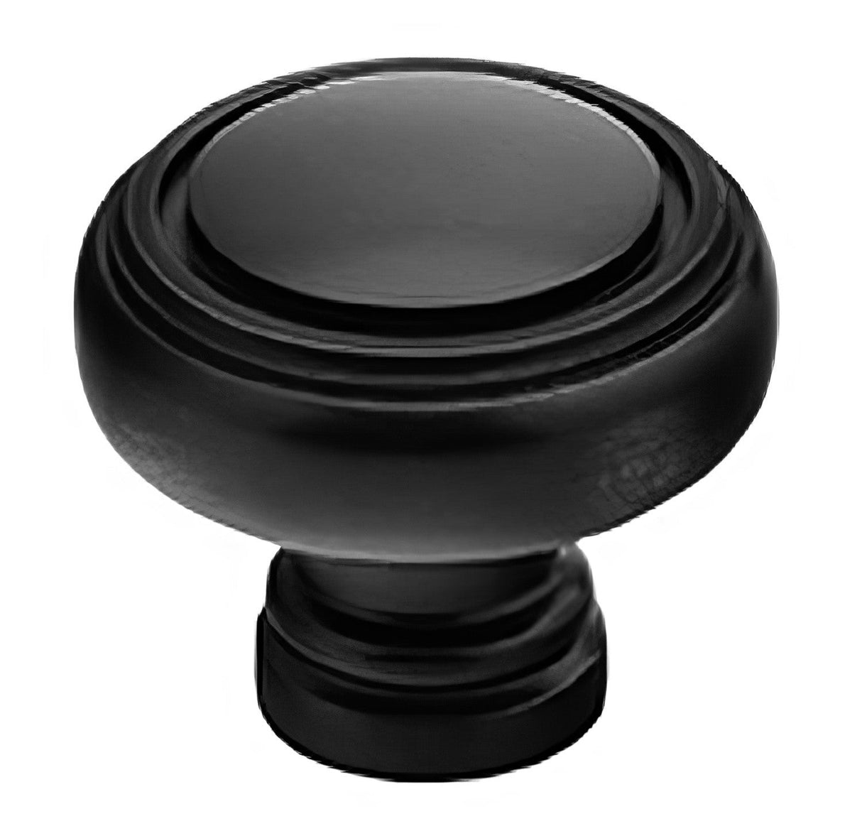Emtek 86611US19 flat black cabinet knob