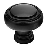Emtek 86611US19 flat black cabinet knob