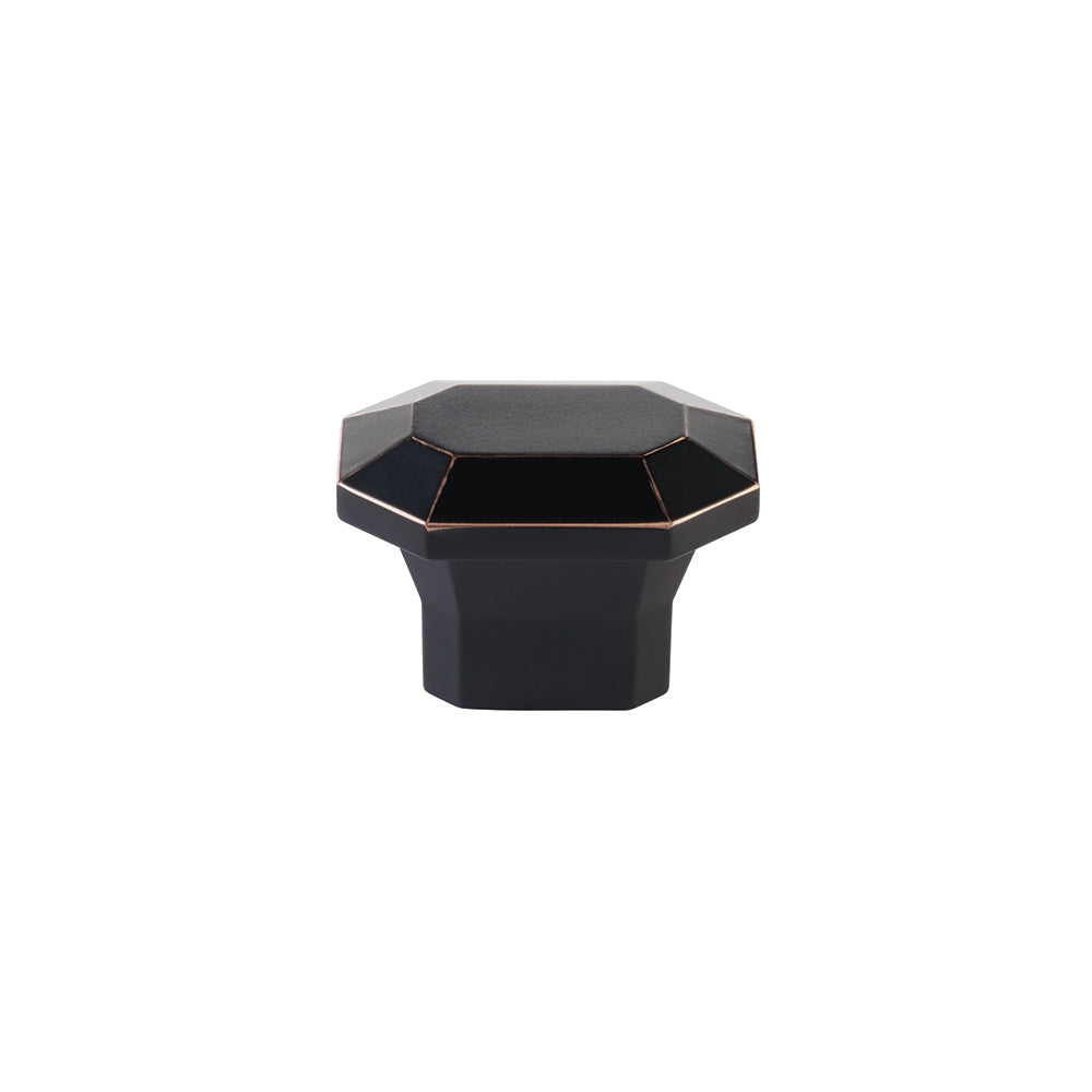 Emtek Rectangular 1-3/8" x 2" Cabinet Knob in Oil Rubbed Bronze