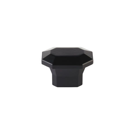 Emtek Rectangular 1-3/8" x 2" Cabinet Knob in Flat Black