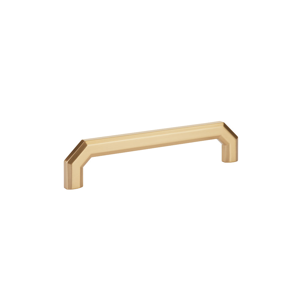 Emtek 6" Center to Center Cabinet Pull in Satin Brass