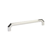 Emtek 8" Center to Center Cabinet Pull in Polished Nickel Lifetime