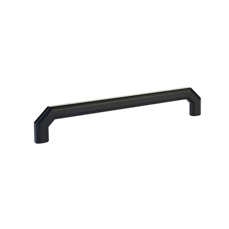 Emtek 8" Center to Center Cabinet Pull in Flat Black