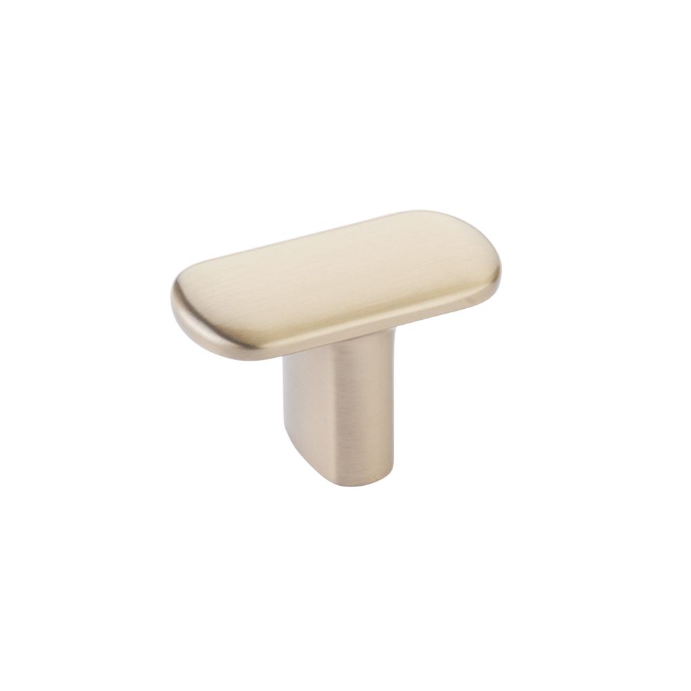 Emtek 1-1/2" x 3/4" Cabinet T Knob in Satin Brass