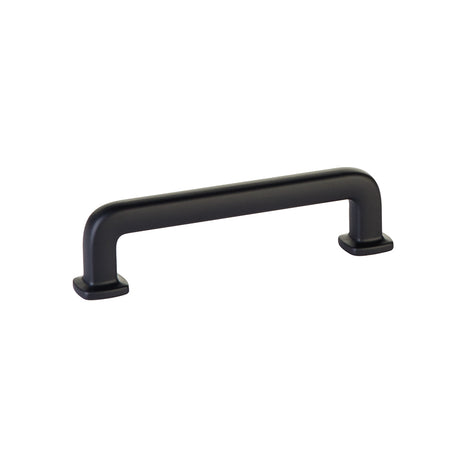 Emtek Cabinet Pull with 4" Center to Center in Flat Black