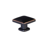 Emtek 1-1/4" Square Cabinet Knob in Oil Rubbed Bronze