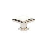 Emtek 1-1/4" Square Cabinet Knob in Polished Nickel Lifetime