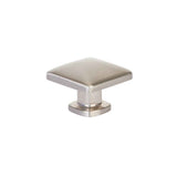 Emtek 1-1/4" Square Cabinet Knob in Satin Nickel