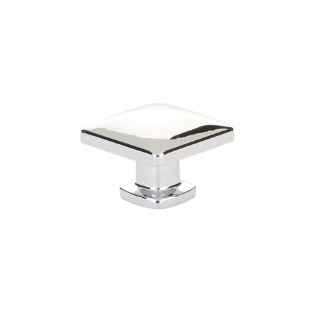 Emtek 1-1/4" Square Cabinet Knob in Polished Chrome