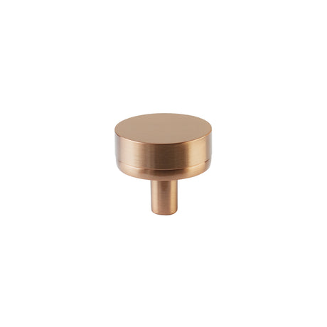 Emtek Stem with Knurled Knob Select Cabinet Knob in Satin Copper
