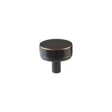 Emtek Stem with Knurled Knob Select Cabinet Knob in Oil Rubbed Bronze
