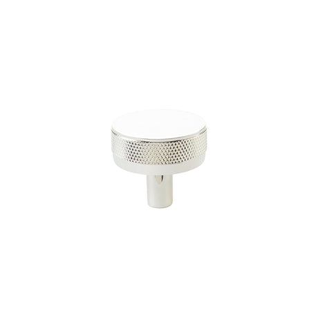 Emtek Stem with Knurled Knob Select Cabinet Knob Polished Nickel in Polished Nickel Lifetime