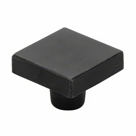 Emtek 86663FB flat black bronze cabinet knob