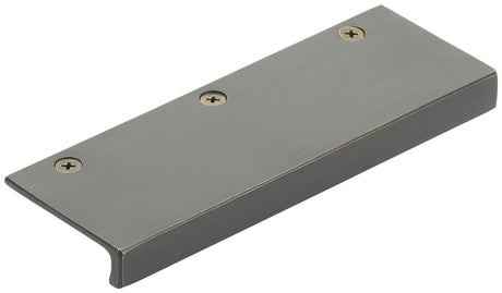 Emtek 86665MB medium bronze edge cabinet pull