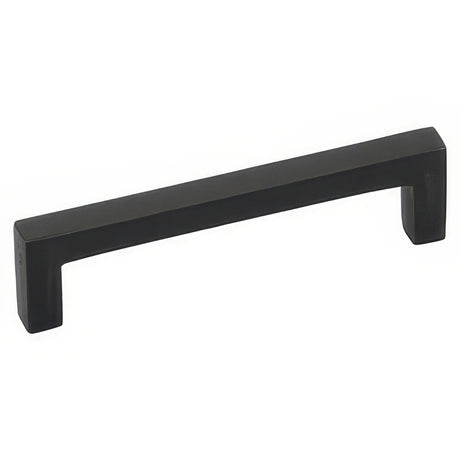 Emtek 86667FB flat black bronze rectangular cabinet pull