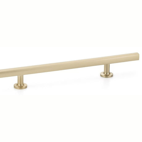 Emtek 86683US4 satin brass square cabinet pull