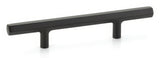 Emtek 86684US19 flat black hex cabinet pull