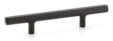 Emtek 86684US19 flat black hex cabinet pull