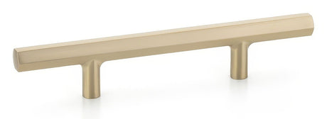 Emtek 86684US4 satin brass hex cabinet pull
