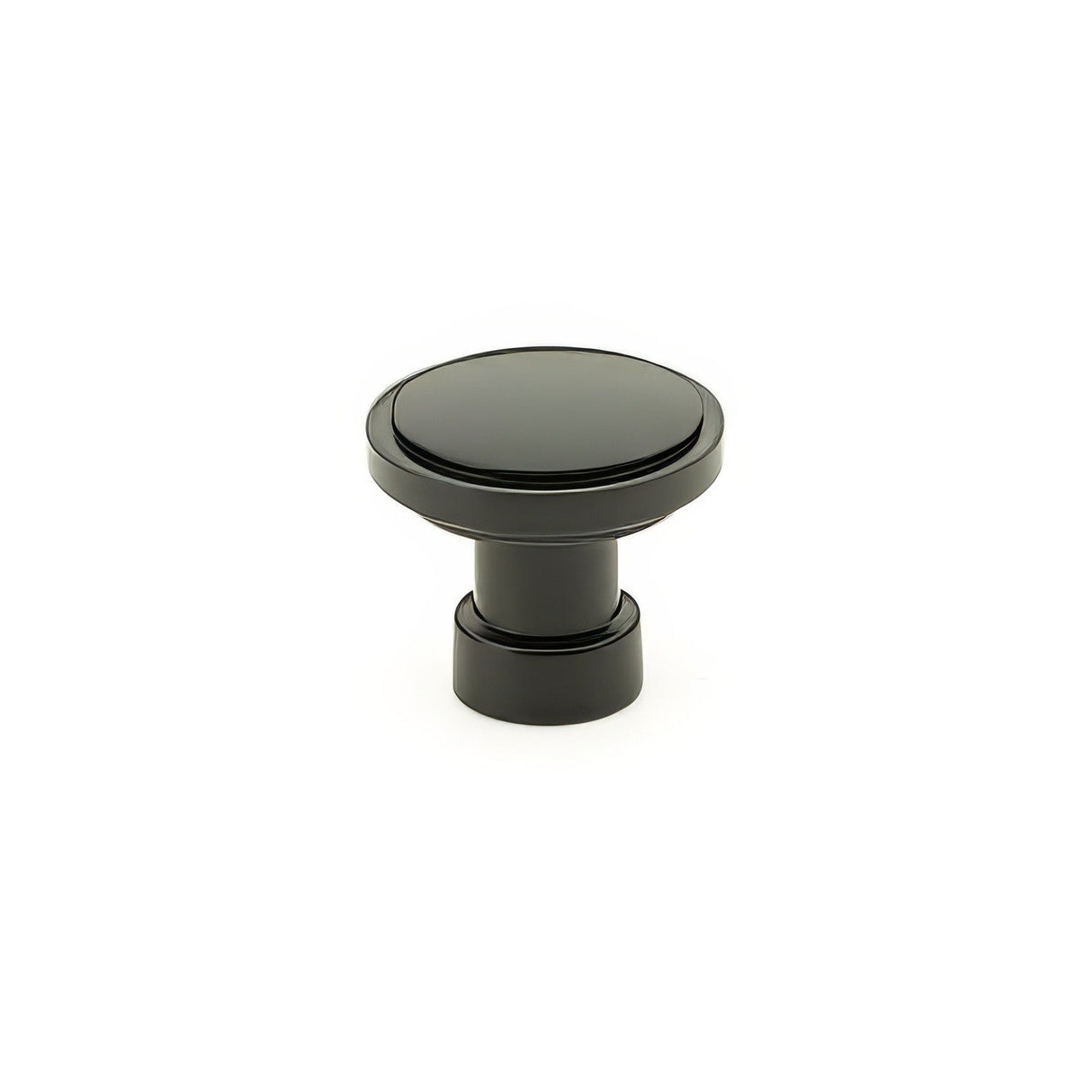 Emtek 86697US19 flat black cabinet knob