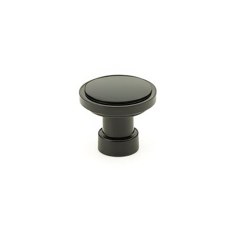 Emtek 86697US19 flat black cabinet knob