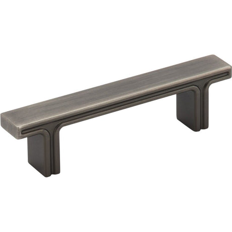 Jeffrey Alexander 867-3BNBDL brushed pewter cabinet drawer pull