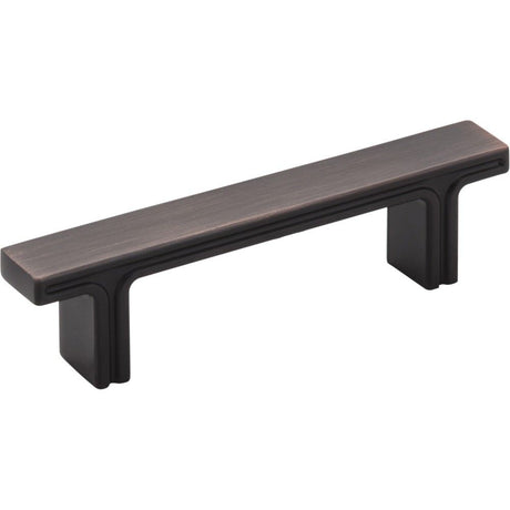 Jeffrey Alexander 867-3DBAC brushed oil rubbed bronze cabinet drawer pull