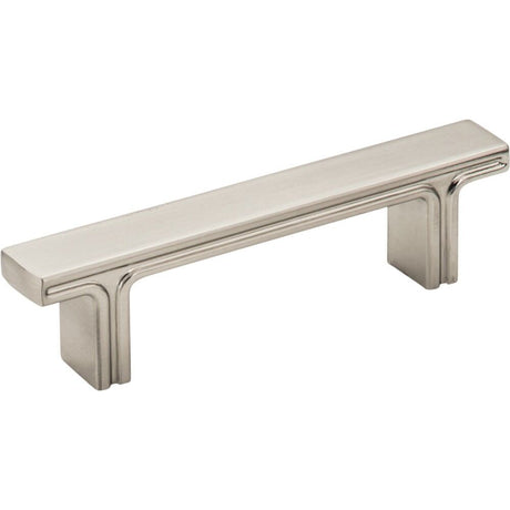 Jeffrey Alexander 867-3SN satin nickel cabinet drawer pull
