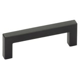 Emtek 86704US19 flat black square cabinet pull