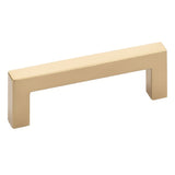 Emtek 86704US4 satin brass square cabinet pull