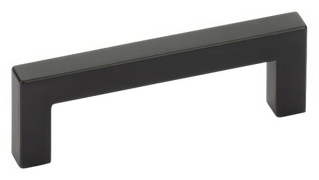 Emtek 86706US19 flat black square cabinet pull