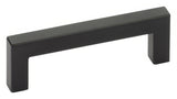 Emtek 86707US19 flat black square cabinet pull