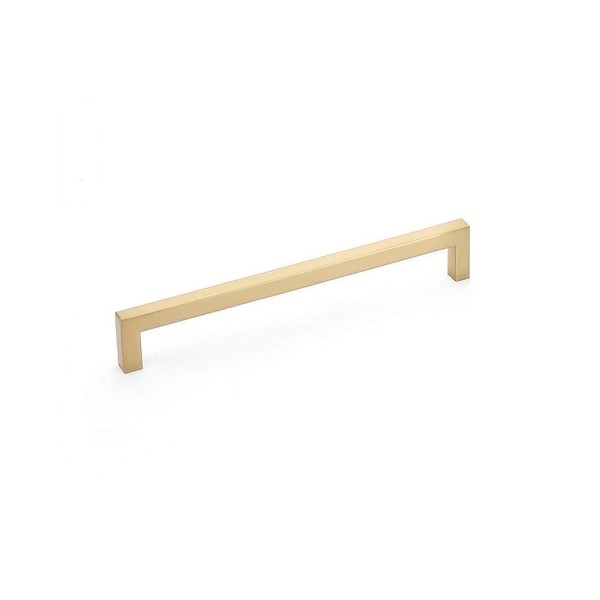 Emtek 86708US4 satin brass square cabinet pull
