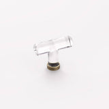 Emtek 2-1/8" Glass Cabinet Knob in French Antique Brass
