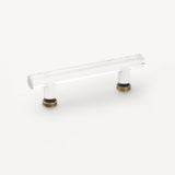 Emtek Glass Cabinet Pull with 4" Center to Center in French Antique Brass