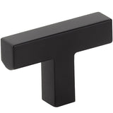 Emtek 86726US19 flat black cabinet knob