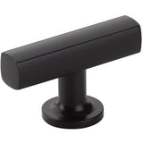 Emtek 86727US19 flat black cabinet knob
