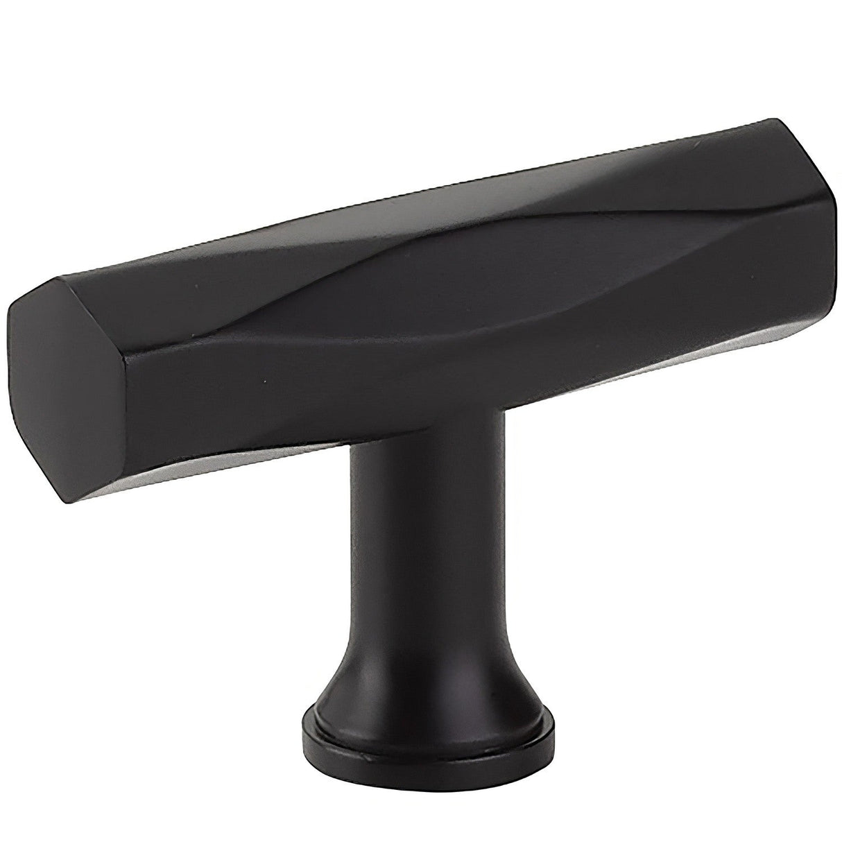 Emtek 86729US19 flat black cabinet knob