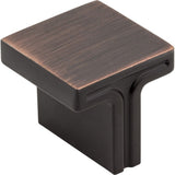 Jeffrey Alexander 867L-DBAC brushed oil rubbed bronze cabinet knob