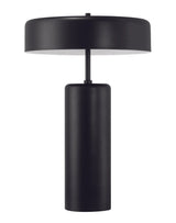 Craftmade 87002FB-T flat black table lamp