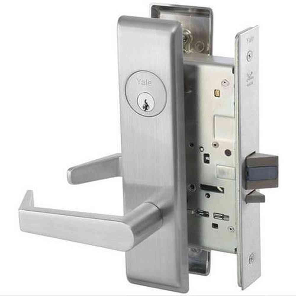 Yale AUCN8801FL626 satin chrome passage door lever