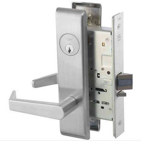 Yale AUCN8801FL626 satin chrome passage door lever