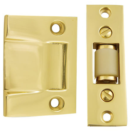 Emtek 8801US3NL unlacquered brass roller catch