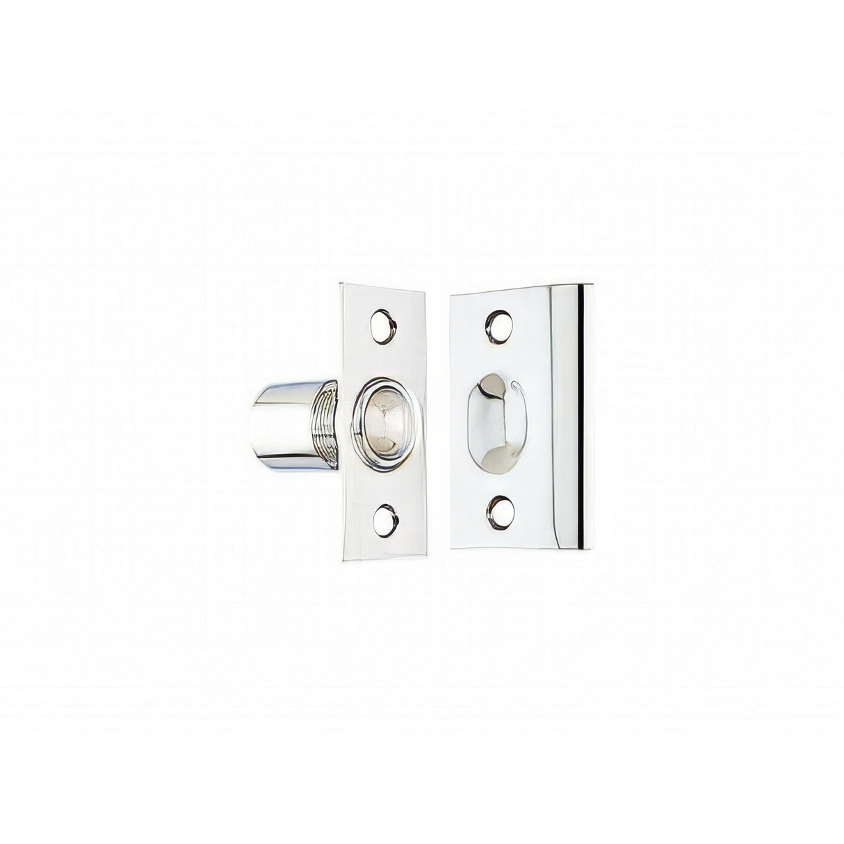 Emtek 8802US 2-1/8" Height Solid Brass Ball Catch With Strike and Screws