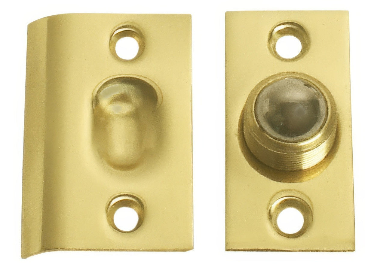 Emtek 8802US3 polished brass ball catch