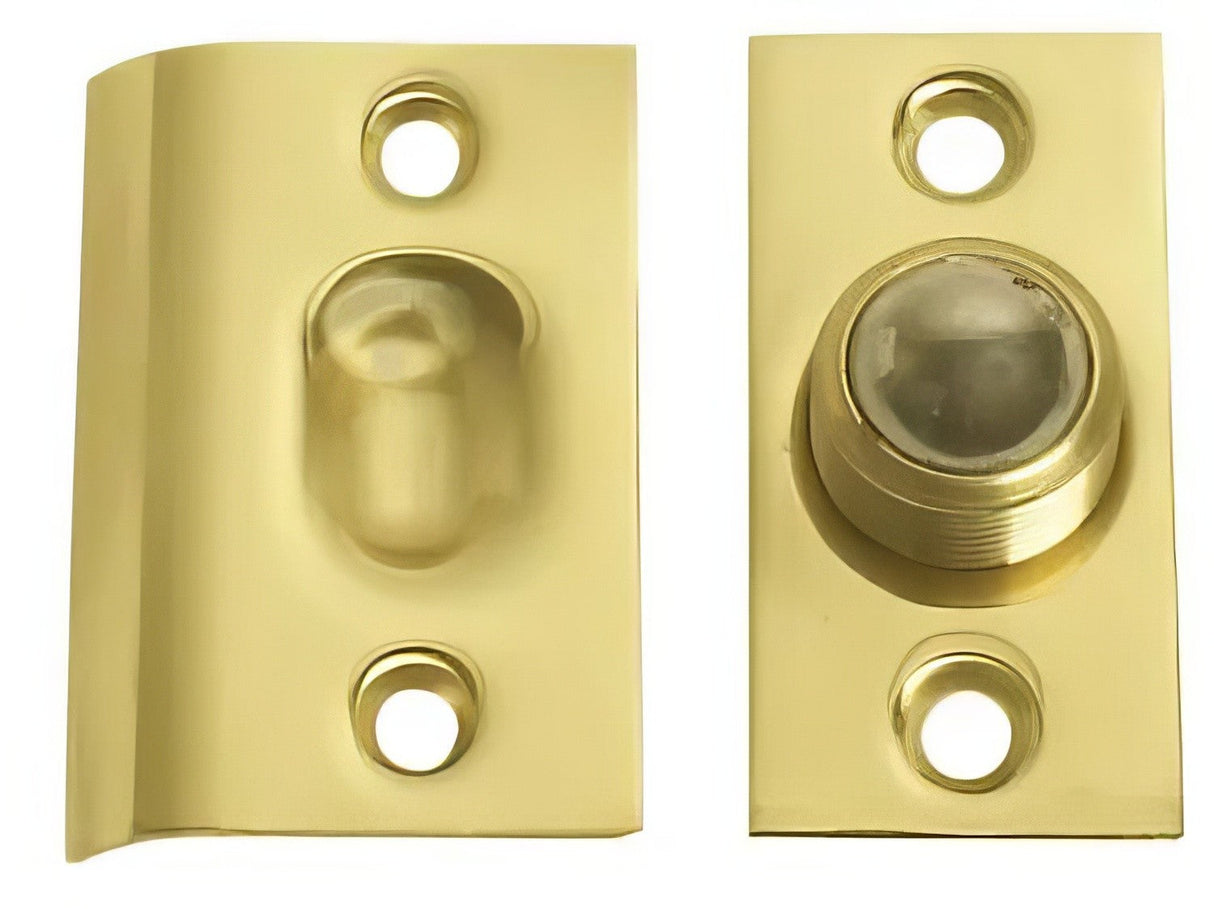 Emtek 8802US 2-1/8" Height Solid Brass Ball Catch With Strike and Screws