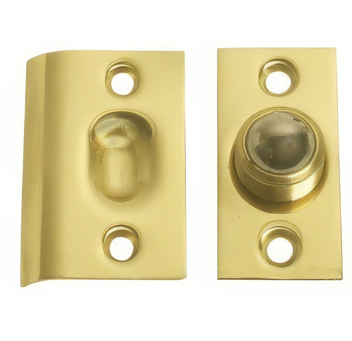 Emtek 8802US 2-1/8" Height Solid Brass Ball Catch With Strike and Screws