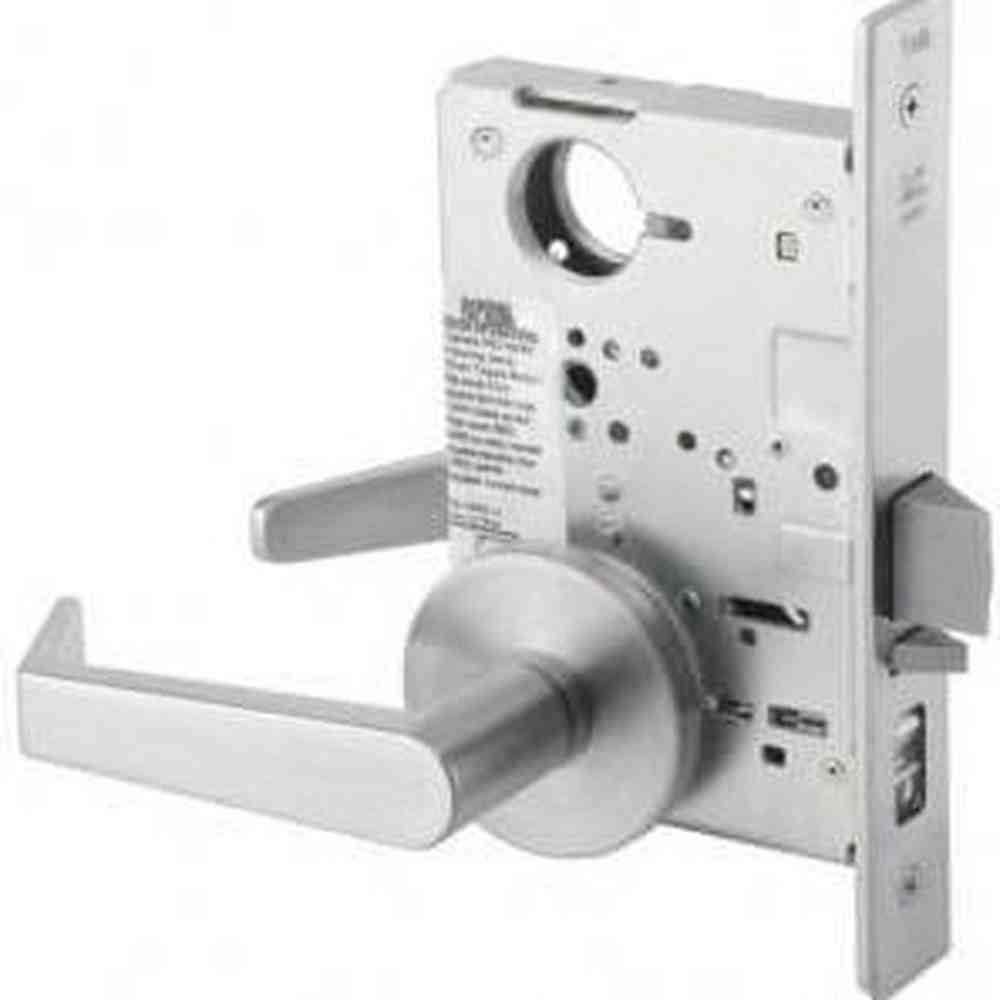 Yale AUCN8847FL626LC satin chrome apartment entry with deadbolt